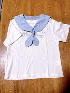 メゾピアノジュニア リバーシブル セーラー襟3Way 半袖　TシャツS