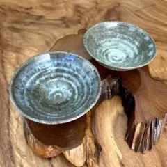 【訳あり】上野焼　光宗　陶器 飯碗 2個セット 渦模様 和食器