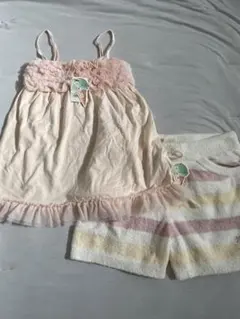 ジェラートピケ　キャミソール　ショートパンツ