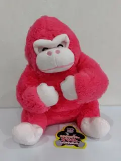 ウホウホゴリラのゴリくん　ぬいぐるみ　ピンク