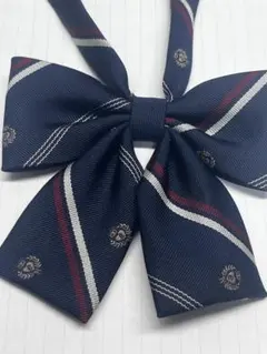 イーストボーイ　ネイビー ストライプ リボンタイ　リボン　即購入可能