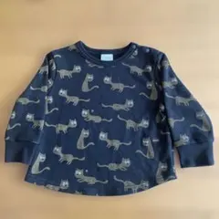 フタフタ 長袖Tシャツ 90cm ブラック