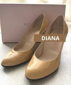 DIANA ダイアナ エナメル パンプス ベージュ(キャメル)24cmのサムネイル