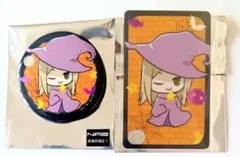夏目友人帳 夏目レイコ ハロウィン ホログラム 缶バッジ クリアカード 2点