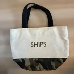 SHIPS トートバッグ キャンバス カモフラ柄 ミニバッグのサムネイル