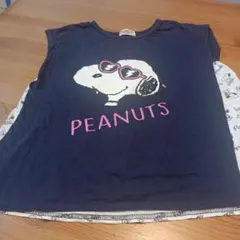 8 PEANUTS スヌーピー Tシャツ ネイビー120130
