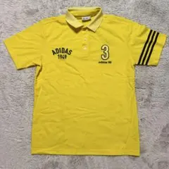 adidas メンズ ゴルフウェア ポロシャツ イエロー XL