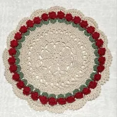 ドイリー　インテリア　花瓶敷き　小物置き ハンドメイド