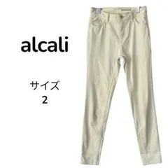 alcali アルカリ ストレート パンツ チノパン ベージュ サイズ M 相当のサムネイル