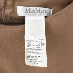あ*゜様 Max Mara 白タグ キャメル100% ワンピース 38 イタリア
