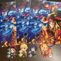 鬼滅の刃 アクリルキーホルダー ×4 劇場版 映画 特典×3