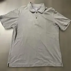 ユニクロ メンズ　エアリズムコットン カノコポロシャツ グレー　M