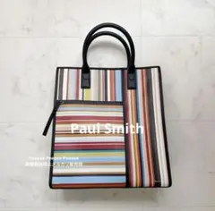 訳あり 格安 Paul Smith ポールスミス ストライプ トートのサムネイル