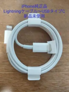 【新品未使用】Apple iPhone純正品Lightningケーブル〜タイプC