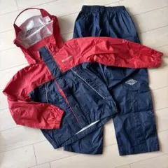 美品★Columbia キッズ レインウェア 上下セット 110 XSのサムネイル