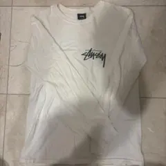 Stussy ホワイト 長袖Tシャツ M