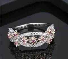 ピンクトルマリン調　指輪