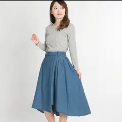 BROWNY STANDARD デニム フレア スカート Mのサムネイル