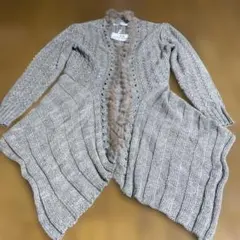Linea Monica ブラウン カーディガン Mサイズ