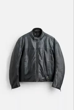 ZARA スプレー加工フェイクレザージャケット