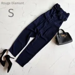 ルージュディアマン【S】オールインワン サロペット パンツ ストライプ柄 リボン