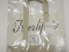 Herlipto ハリプ トートバッグ White 新宿ルミネ2限定品 - メルカリ