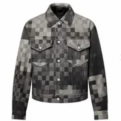 極美品 大人気 LOUIS VUITTON チェック柄 デニムジャケット 極美品 大人気 LOUIS VUITTON チェック柄 デニムジャケット