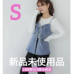 《新品未使用品》 COCA コカ デニムキャミソールビスチェ S