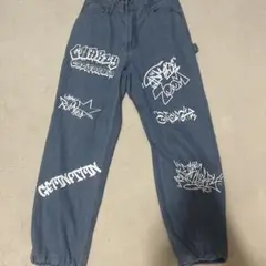 グラフィティデザイン デニムパンツ Mサイズ