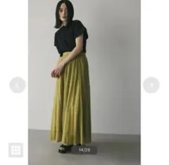 STYLEMIXER シアーピンタックフレアスカートのサムネイル