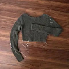 ZARA クロップドニットセーター