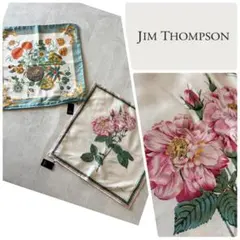 NO.8-153 新品JimThompson クッションカバー　二枚セット花柄