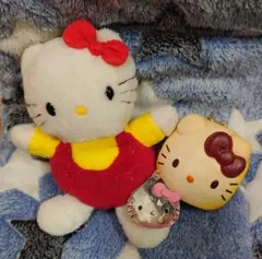 キティちゃん　ぬいぐるみ　キーホルダー　3点セット