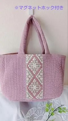 ヌビバッグ インド刺繍 ハンドバッグ 大人可愛い 韓国風 ハンドメイド（A447