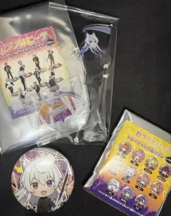 カラフルピーチ どぬくさん ハロウィン セブンイレブン アクスタ 缶バッジセット