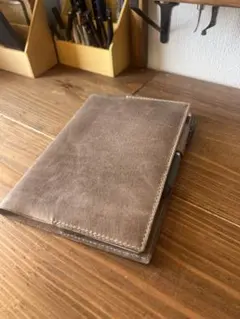 手帳カバー スケジュール帳 カバーA5 レザー ハンドメイド 手縫い 革