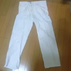 ヴィンテージメンズルーズワイドデニム ホワイト