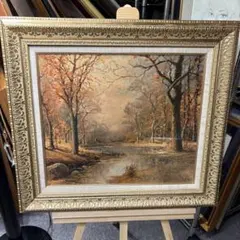 絵画　額縁　複製画　ガラス　F10