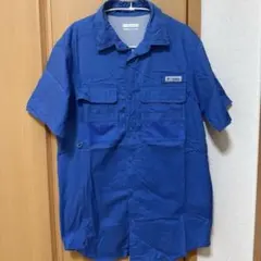 Columbia PFG 半袖フィッシングシャツ ブルー Sサイズのサムネイル