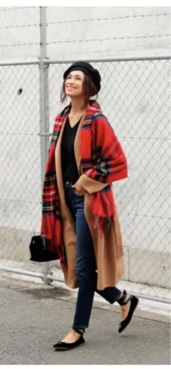 PLSTプラステ 1度着用美品 ウールテンセルリバーロングガウンコート