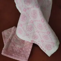 クレイサス ガーリー ラブリー タオルハンカチ 姫系 カワイイ ミニタオル 白