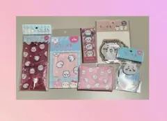 セリア　ちいかわ　100均一セット　クリーナー　キーチェーン　ポーチ　クリップ