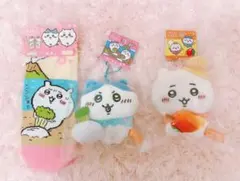 ご当地マスコット靴下 ちいかわハチワレ 3点セット♡鹿児島 桜島 宮崎 マンゴー
