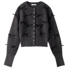 SNIDEL リボンモチーフカーディガン