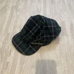 mont-bell チェック柄 ベビー帽子 46-50cm