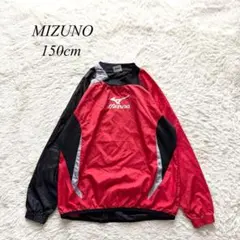 H7【ミズノ】ピステ　長袖　シャカシャカ　赤　プリントロゴ　スポーツウェア