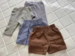 無地 レギンス ショートパンツ 4点セット