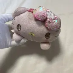 廃盤　ハローキティ　マメプチ　ぬいぐるみ　サンリオ　スパンコール　桜