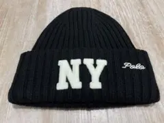POLO RALPH LAUREN NY ニット帽 449P02031 ブラック