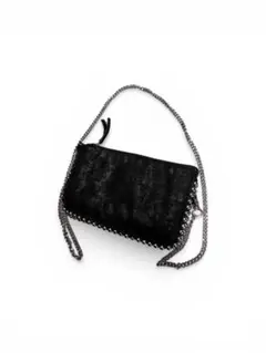 ZARA チェーンスエードショルダーバッグ・クラッチ